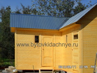 Угловой хозблок для дачи 5х2